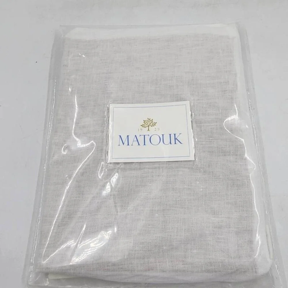 Matouk Roman Hemstitch Boudoir 100% Linen Sham 12''x 16'' - White